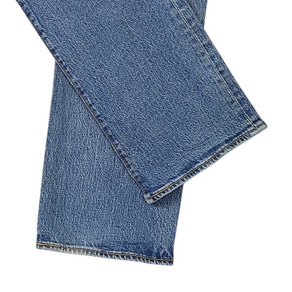 Levi's 501 Mens Blue Denim Button Fly Straight Leg Jeans, Size 38X30, PRE-OWNED - Picture 4 of 11